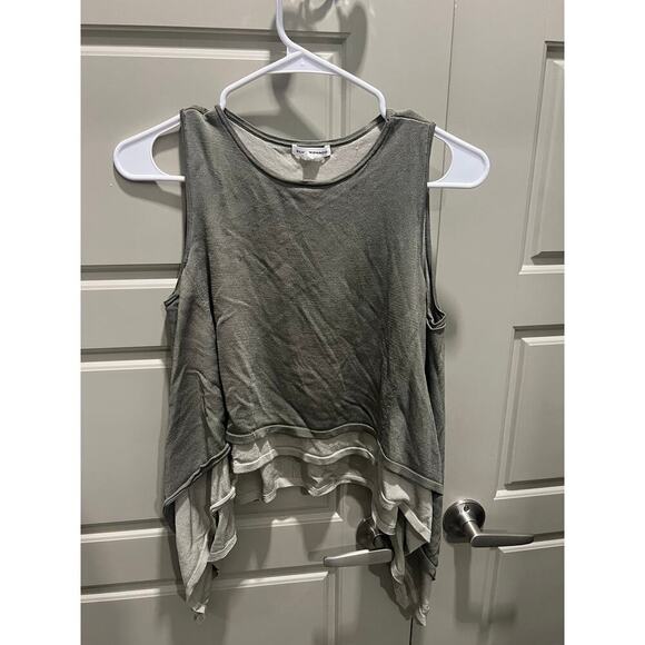 Club Monaco Tops - Club Monaco Green Double layer Tank